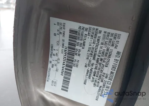 2004 Ford Taurus Se from USA, damaged, VIN 1FAFP53254A164060